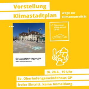 Read more about the article Wege zur Klimaneutralität – Vorstellung Klimastadtplan 28. Juni 2022 – 19:00