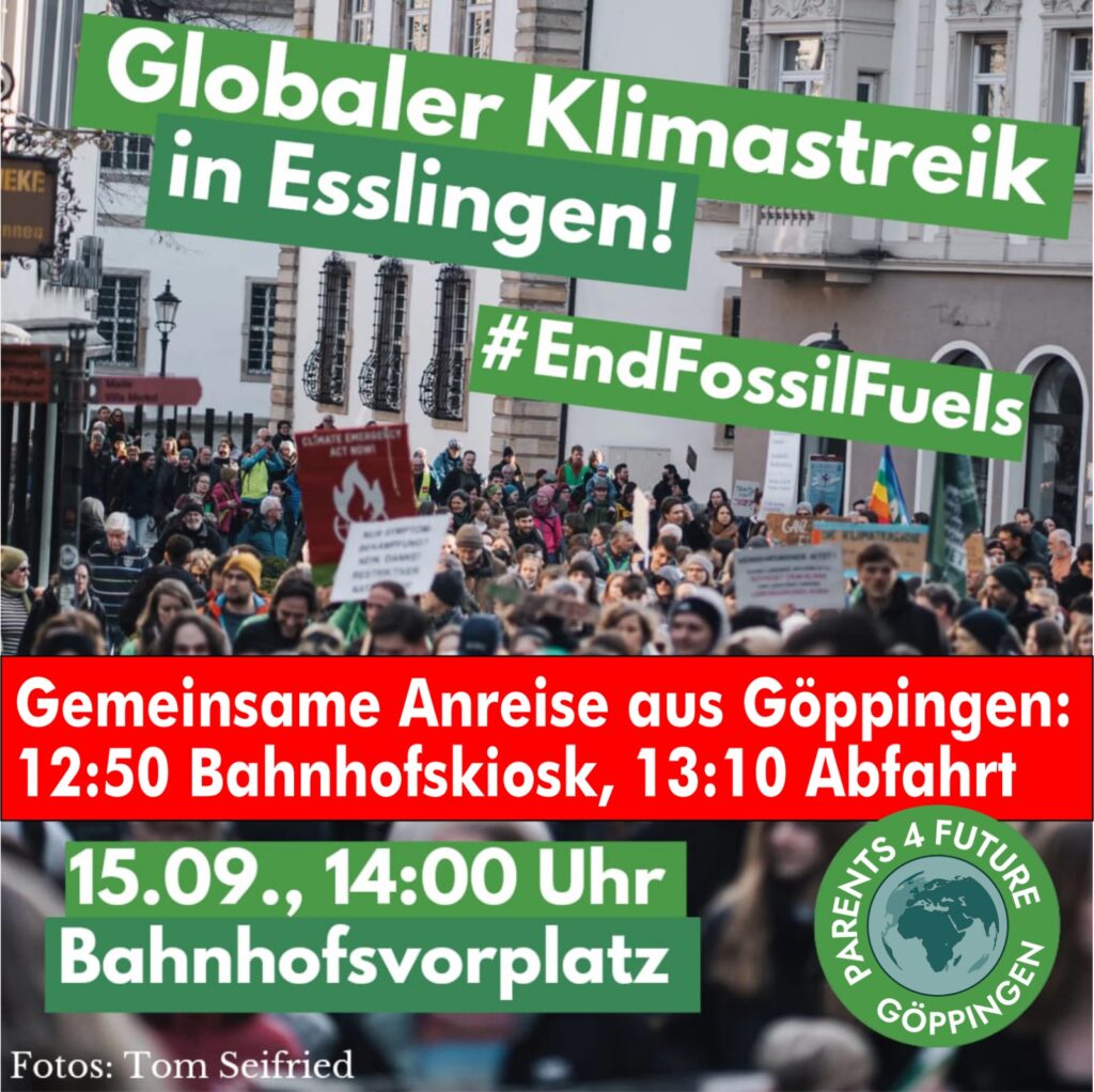 You are currently viewing Gemeinsame Anreise zum Klimastreik in Esslingen
